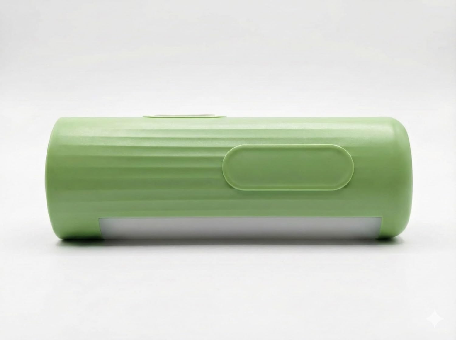 Rechargeable LED Torch Light with Front Spotlight and Side Flood Light, USB Type C Charging, 1200mAh Battery, Portable Emergency Flashlight, Green