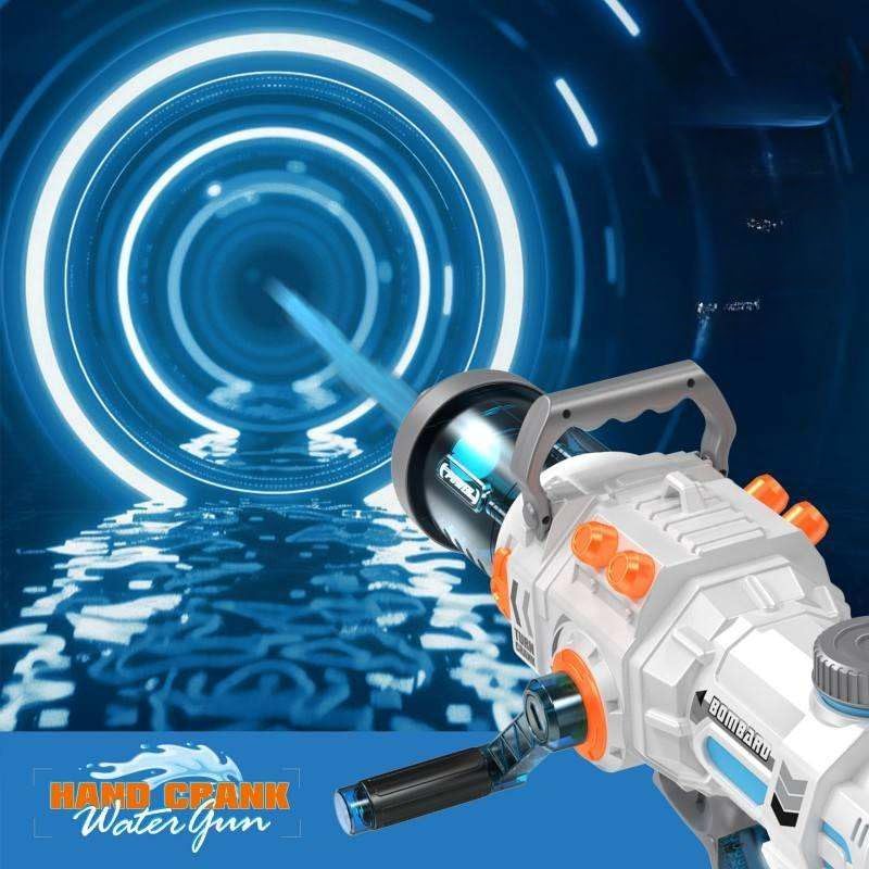 Water Blaster Gun with Shoulder Strap, Blue and White, 56cm