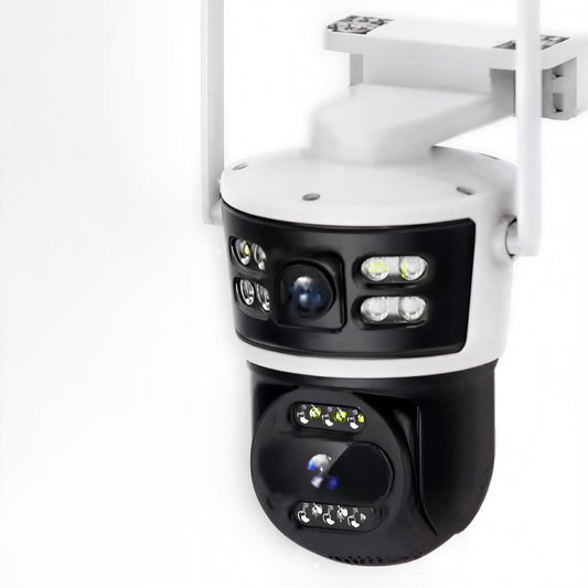 Smart Security Camera, Outdoor WiFi Surveillance Camera with Color Night Vision, 24/7 Recording, Motion Detection, Two-Way Audio, Mobile App Control, Cloud Storage, ONVIF Compatible