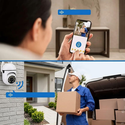 1080P PTZ WiFi Security Camera, Pan Tilt Indoor Surveillance with Night Vision, Motion Detection, Two-Way Audio, 360° Viewing, 2.4G Wireless Home Monitoring for Baby Pet Elderly