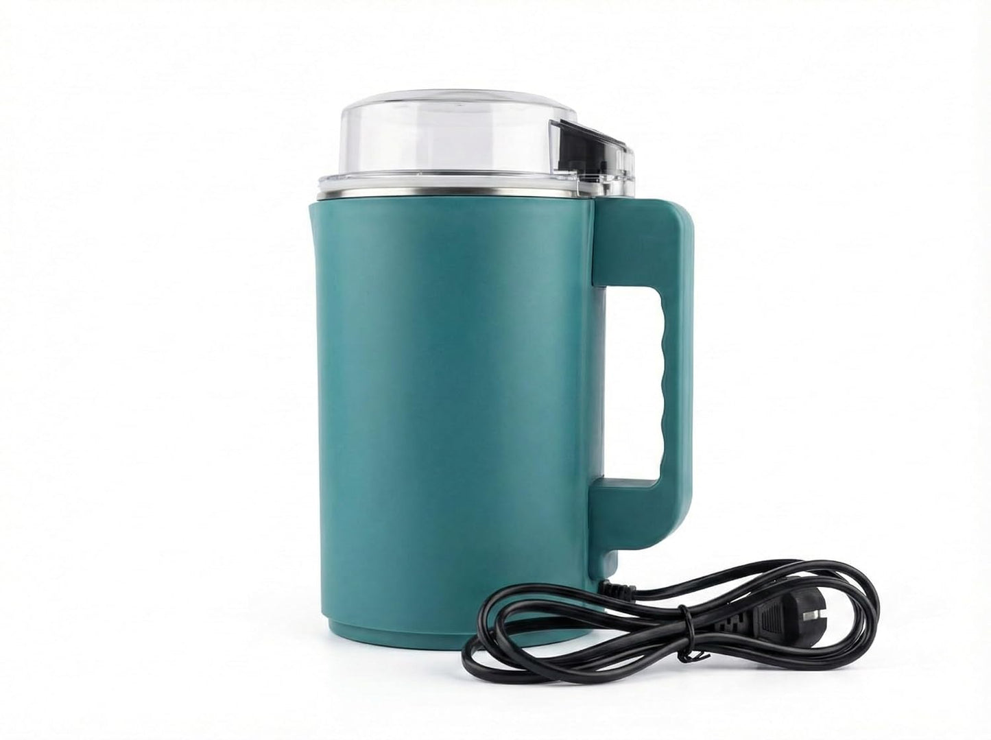 Electric Coffee and Spice Grinder with Stainless Steel Bowl, 200W Motor, Teal, Portable Multi Blade System for Beans, Masala, Herbs, Seeds and Nuts
