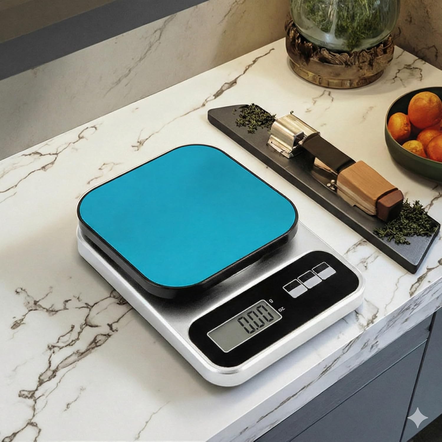 Digital Kitchen Weighing Scale with LCD Backlit Display, 10 KG Capacity, Compact Design for Home and Commercial Use