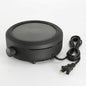 Electric Hot Plate, 800W, Ceramic Heating Surface, Compact and Portable, for Cooking, Tea Preparation and Candle Making (Black)