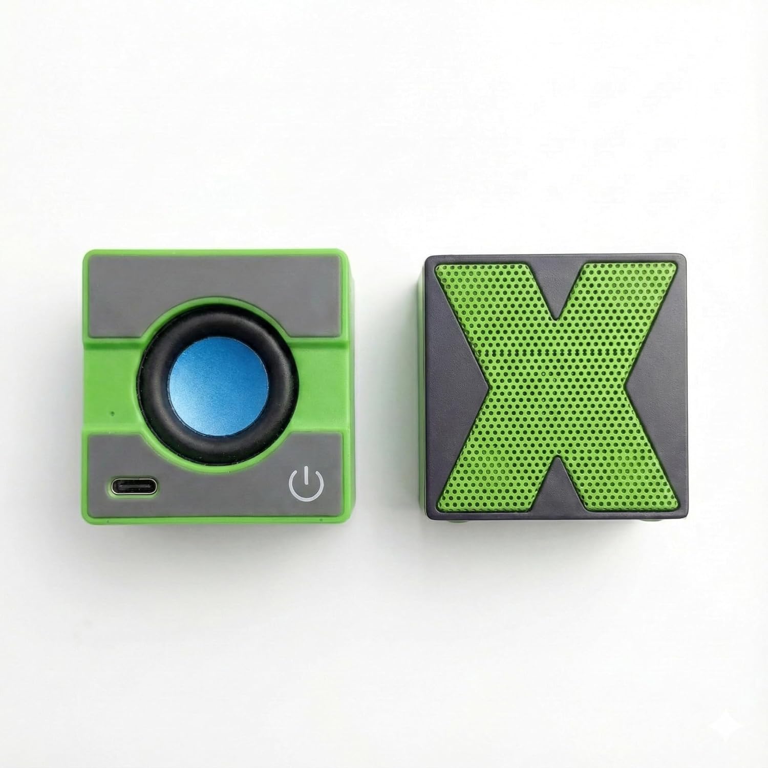 Mini Bluetooth Speaker with 360 Degree Sound, Portable Wireless Speaker with Enhanced Bass, Green, USB-C Charging, Compact Design for Travel and Outdoor Use