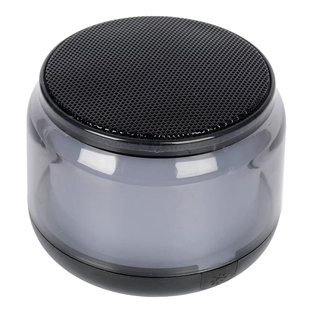 RGB Bluetooth Speaker with 360 Degree Surround Sound, Multicolor LED Lighting Effects, Transparent Design, Wireless Connectivity, Mini Portable