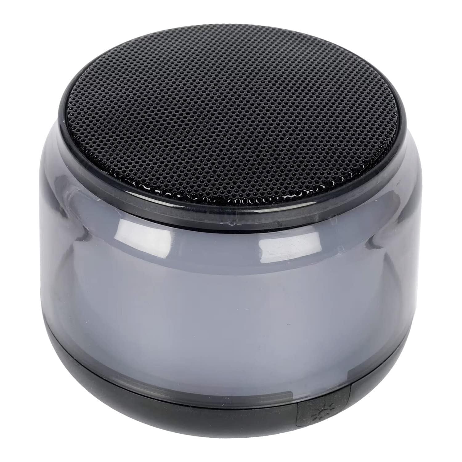RGB Bluetooth Speaker with 360 Degree Surround Sound, Multicolor LED Lighting Effects, Transparent Design, Wireless Connectivity, Mini Portable