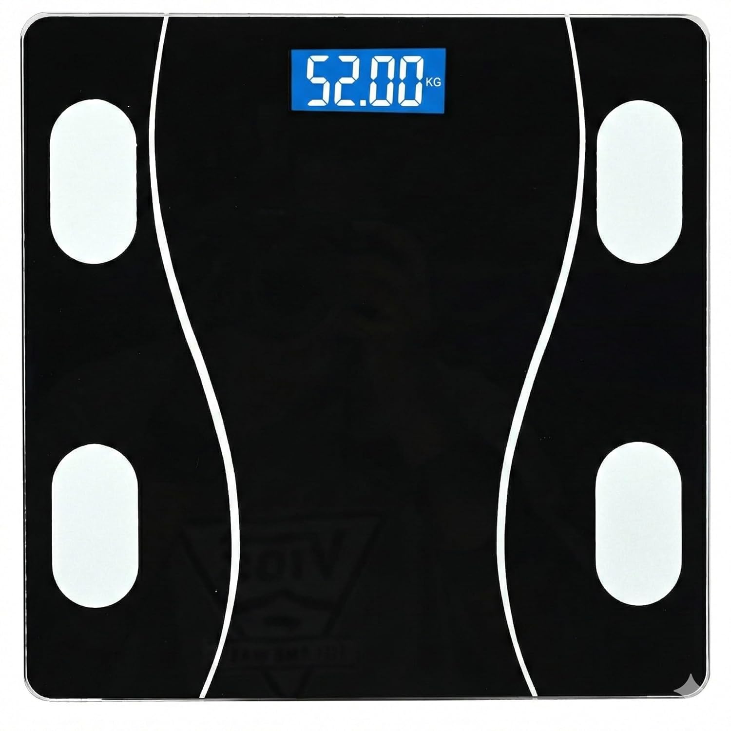 Smart Bluetooth Body Composition Scale, Digital Bathroom Weighing Machine with App Connectivity, Measures Weight, BMI, Body Fat, Muscle, Water, Visceral Fat, 180kg Capacity, LCD Display