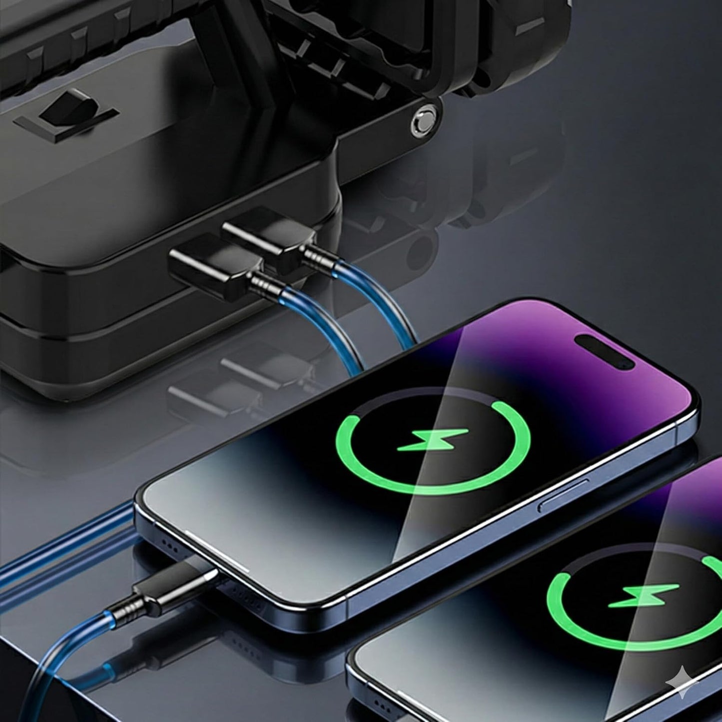 High-Intensity 15-LED Cordless Work Light, Portable Professional Grade Lighting, Rechargeable with Adjustable Mount