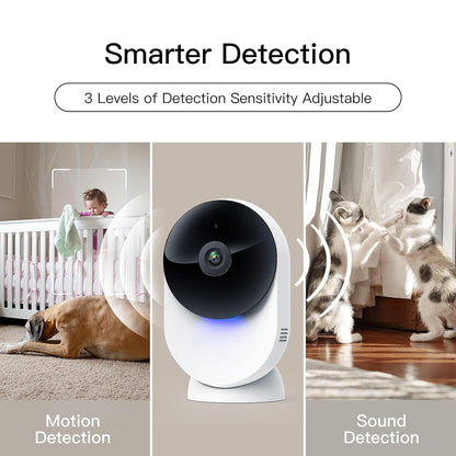 5G MiniCam Smart Indoor Security Camera, 1080P Full HD, Dual WiFi Band 2.4GHz & 5GHz, Motion Detection, Night Vision, Two-Way Audio, Cloud & SD Card Storage, Compatible with Alexa & Google Assistant